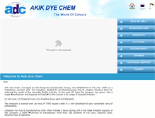 Tablet Screenshot of akikdyechem.com